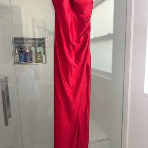 Elegant Red Evening Gown